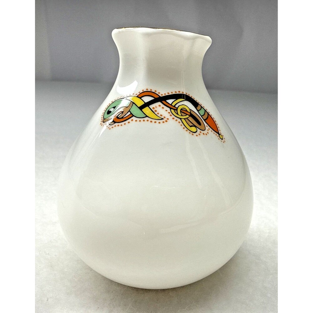 Royal Tara Book of Kells Mini Bud Vase 3.5" Bone China Galway Ireland Celtic